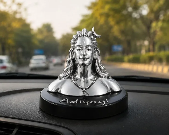 Adiyogi Statue for Car Dashboard Perfect Road Trip Companion