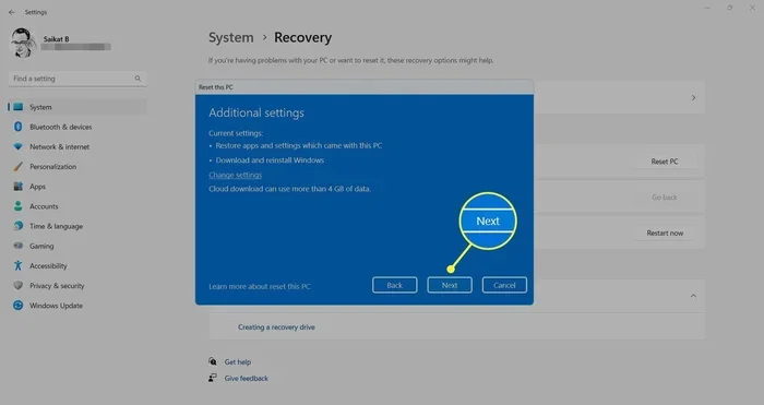 How Do I Factory Reset My Startup Screen Right Now