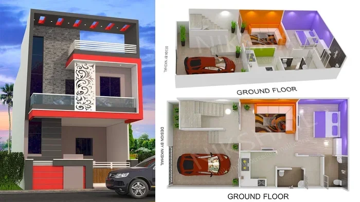 Discover the Best 20 by 50 House Plan With Car Parking