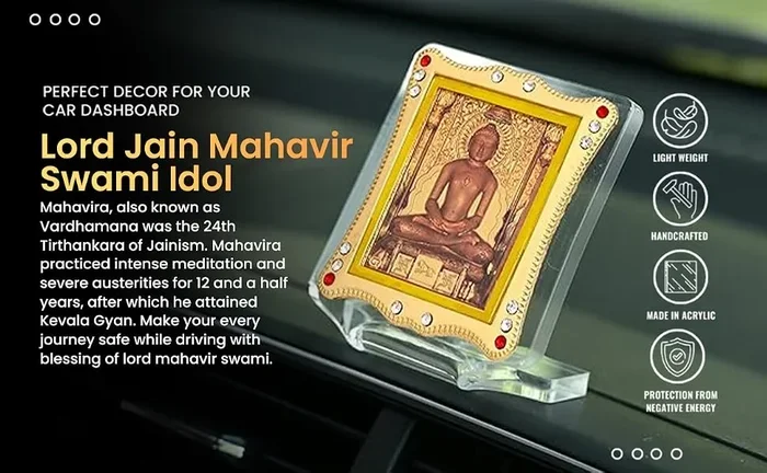 Jain Idol for Car Dashboard Find Peace on Your Road Trip