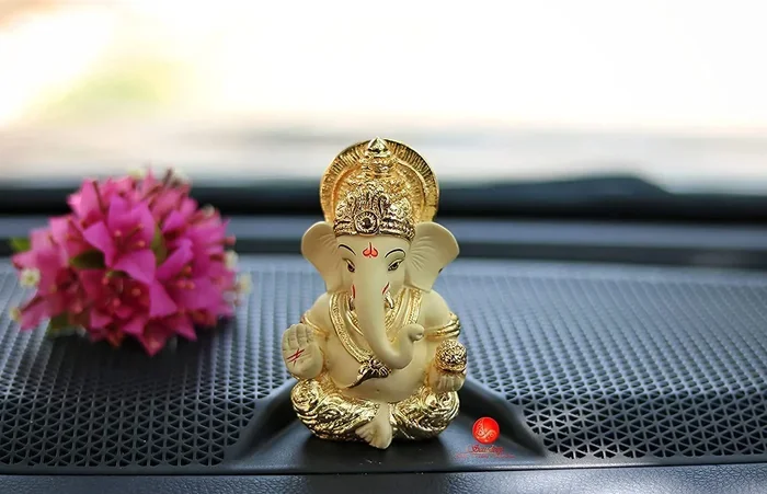 Sleeping Ganesha Idol for Car Dashboard Home Decor