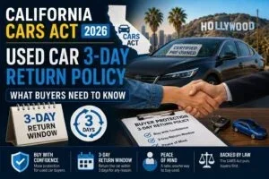 Can I Return a Used Car Within 30 Days or Get My Money Back