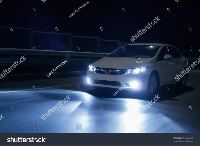 White Headlight for Car That Makes Night Driving Effortless